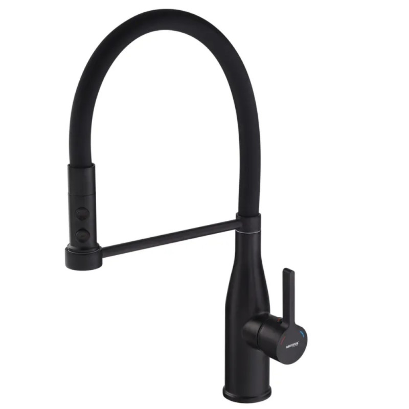 Смеситель для кухни Mixxus Premium Summer 017 BLACK REFL.BLACK (MI6961)