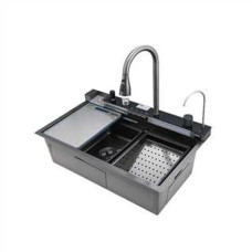 Мойка многофункциональная Mixxus MH7546-SET-06 Micro Decor Graphite со встроенным смесителем из нерж.стали (MI8414)