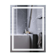 Зеркало Mixxus Premium QUADRO MR20-80x60-Reverse с Led Touch, Anti-fog, димером, регулятором яркости (MP6619)