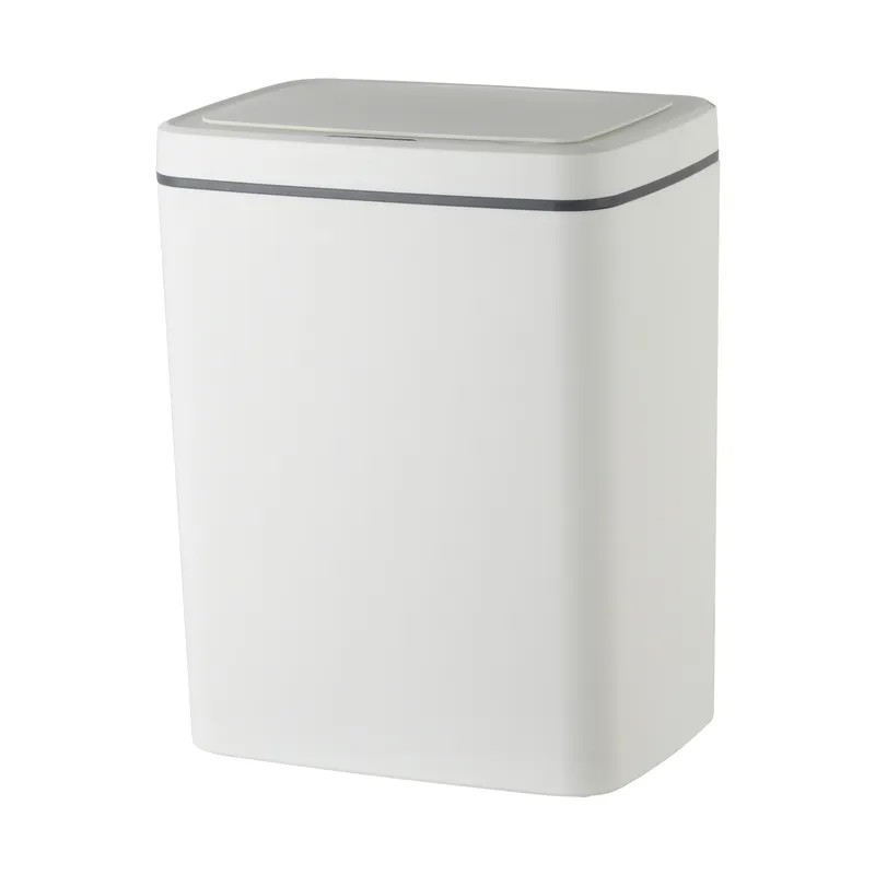 Мусорное ведро сенсорное прямоугольное Mixxus WAVE-TC0110 White 10 л цвет белый (MI7073)