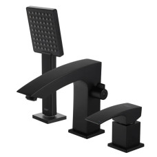 Смеситель на борт ванны Koer KB-43007-05 на 3 отверстия (Цвет черный) (KR3453)
