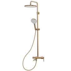 Душевая колонна со смесителем Koer KB-56029-12 3 функции, цвет матовое золото (KR5503)