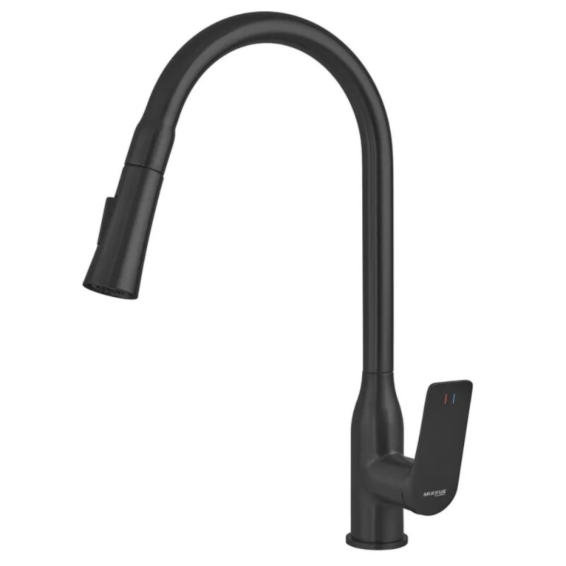 Смеситель для кухни Mixxus Premium DERBY 014 (NUT) BLACK (MI6605)