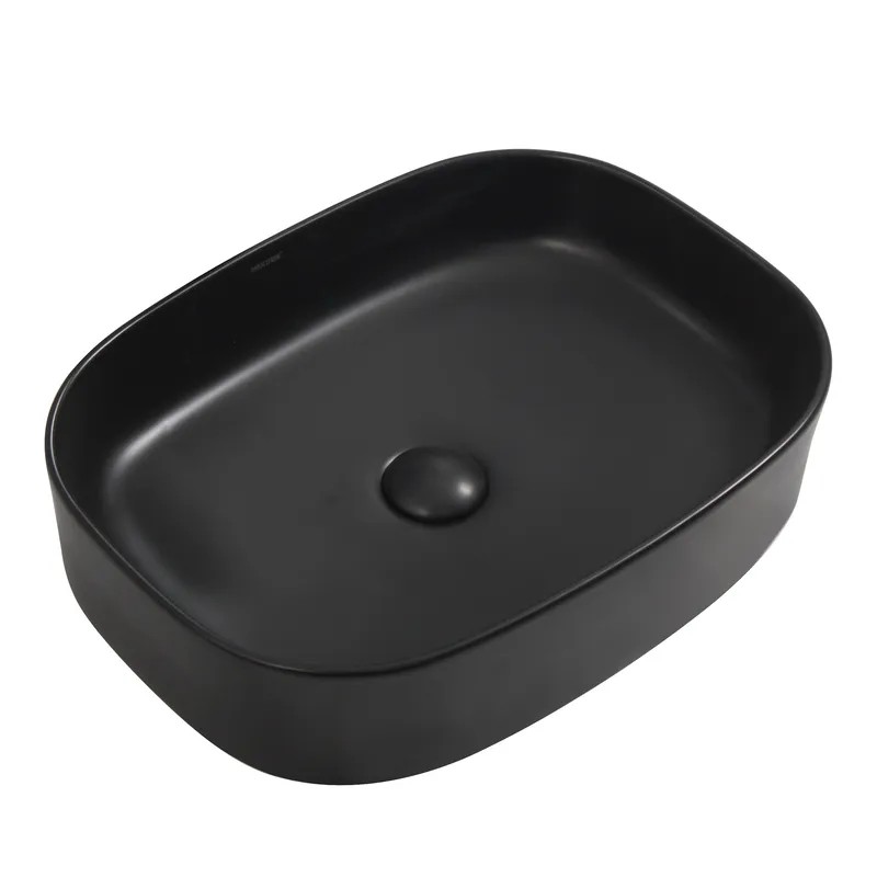 Раковина накладная Mixxus Premium BEVEL-0103 BLACK 510х370х120mm (MP6520)