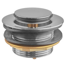 Донний клапан для ванни Koer PW-06-01 1 1/2'' автоматичний СLICK-СLACK (Колір хром) (KR5799)
