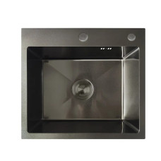 Мойка из нержавеющей стали Mixxus MH5045 Decor Graphite (3.0/0.8) цвет графит (MI8310)