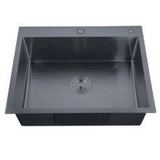 Мийка Zerix ZH5843-215 Nano-Black (3.0/0.8) з нержавіючої сталі (MX1584)