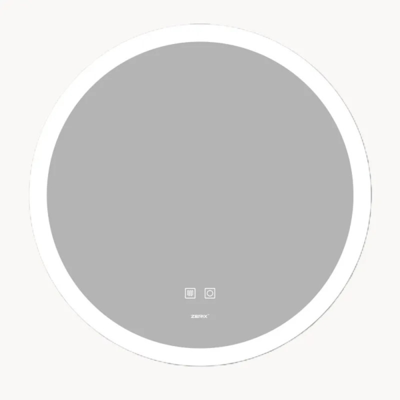 Дзеркало Zerix Solo MC02-60 з LED Touch, Anti-fog, димером, регулятором яскравості (ZX6065)