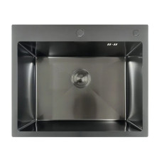 Мойка Mixxus MH6050 Decor Nano-Black из нерж. стали (цвет графит) (MX1934)