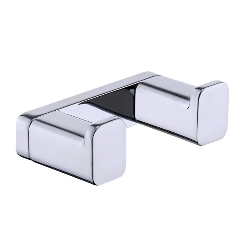 Крючок двойной Koer AS-0101-2-01 цвет хром глянец (KR6157)