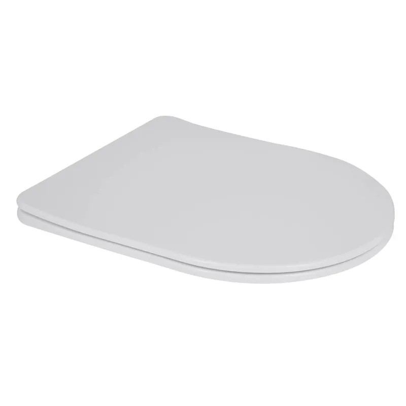 Сидение-крышка для унитаза Mixxus SEAT COVER BEVEL-2001 с микролифтом 455x380x60mm (MI6718)