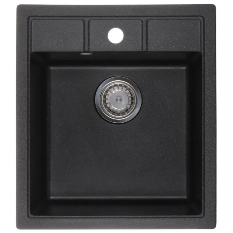 Мойка кухонная Zerix ZS-4651S-03 Черная (ZX4564)