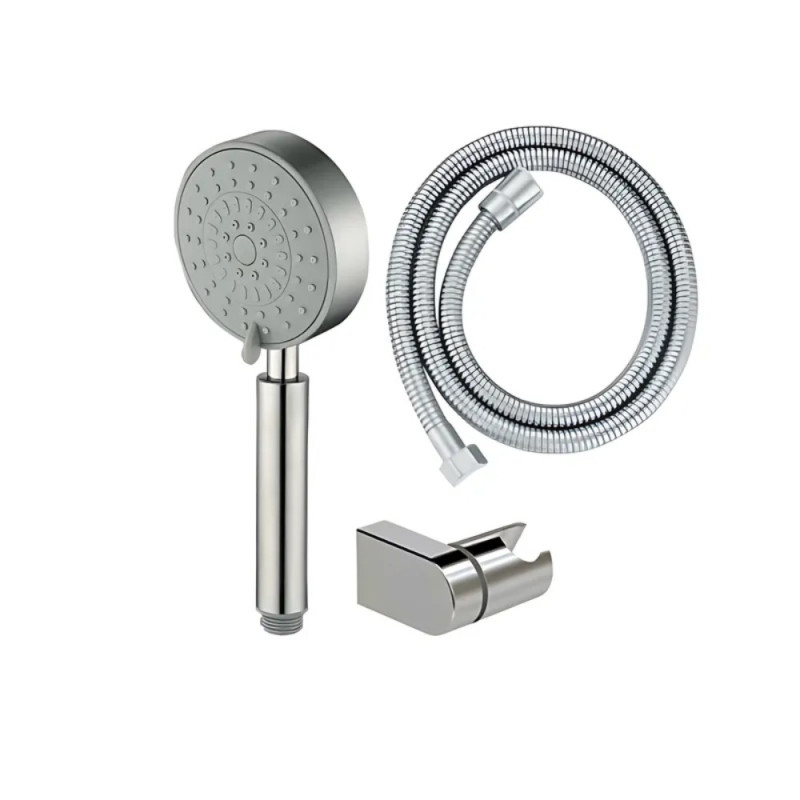 Душевой набор Mixxus Shower SET-07.SUS (шланг, лейка, кронштейн) с нерж. стали (MI6160)