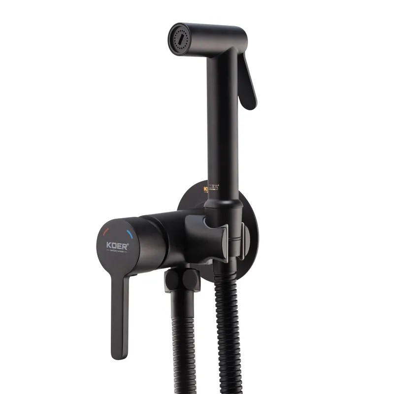 Смеситель для гигиенического душа Koer KB-23029-05 Цвет черный (KR5493)