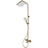 Душевая колонна Mixxus Premium VIRGO 009-J BRUSHED GOLD с термостатическим смесителем, 3 функции (MI6649)