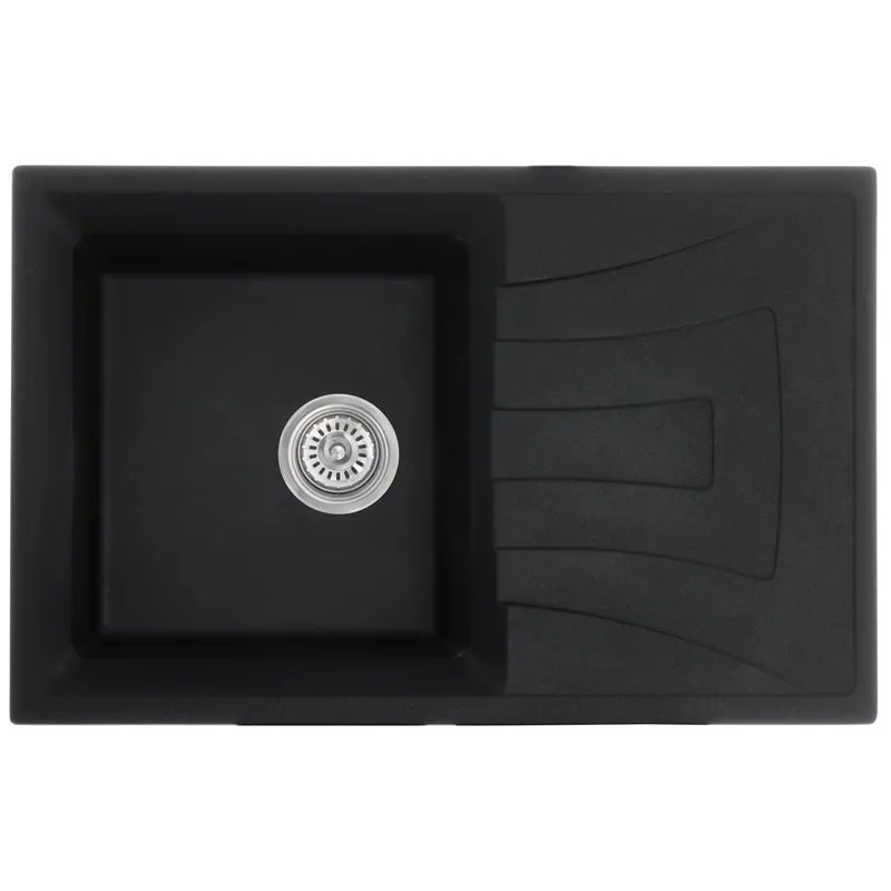 Мойка кухонная Haiba HB8104-G226 Black 780x500x200 (HB0987)