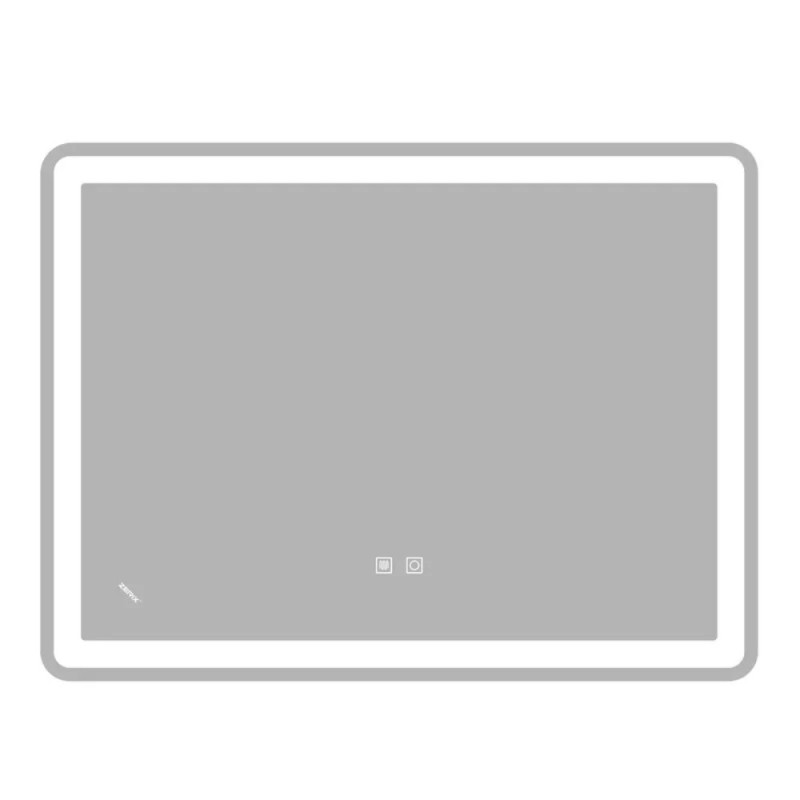 Дзеркало Zerix Mirra MR05-80x60-REVERSE з LED Touch, Anti-fog, димером, регулятором яскравості (ZX6056)