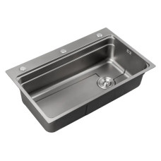 Мойка из нержавеющей стали Mixxus MS6846-Set-01 Micro Decor Graphite (3.0/0.8) комплект (графит) (MI8388)