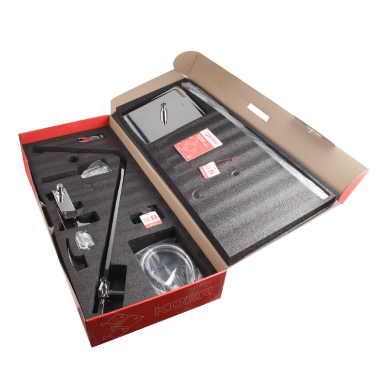 Душевая колонна со смесителем Koer KB-56007-01 (Цвет хром) (KR3460)