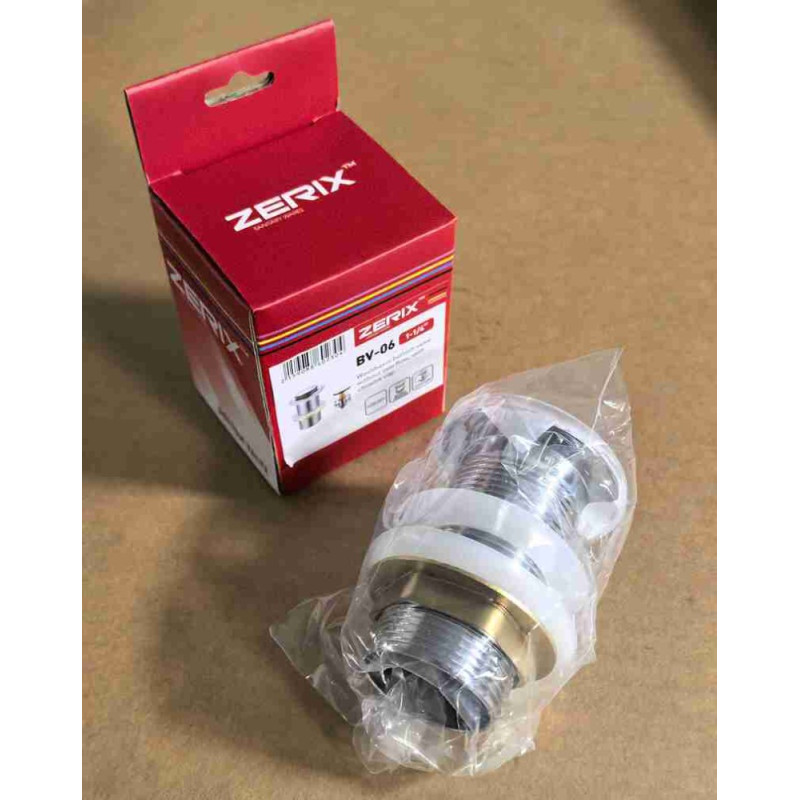 Донний клапан для раковини Zerix BV-06 1 1/4''  без переливу автоматичний СLICK-СLACK (Колір хром) (ZX6023)