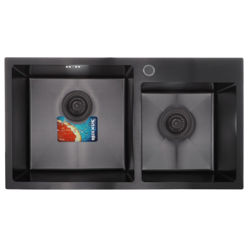 Набор Mixxus SET-7843D-220x1.0-PVD (мойка+смеситель+диспенсер) (MX0585)