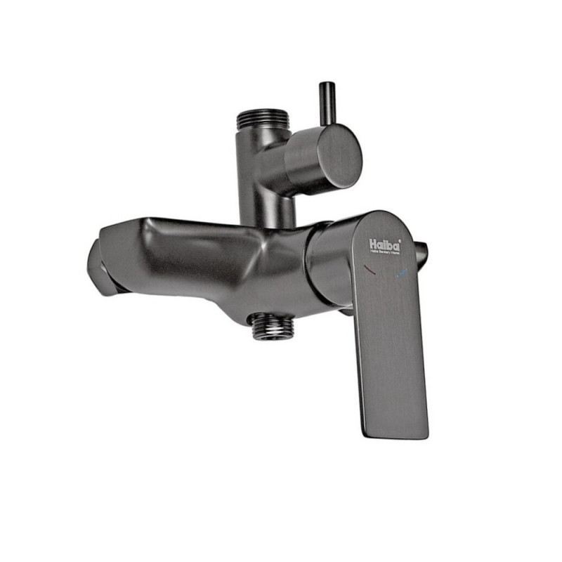 Душевая колонна со смесителем и удлинителем в комплекте Haiba Alex 003-J Graphite (HB3996)