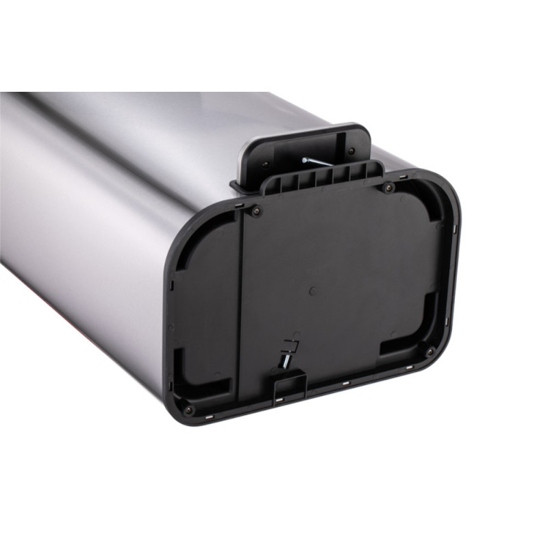Мусорное ведро с плавным закрытием прямоугольное Mixxus Cubic-TC0112 SS Color 12л цвет нержавейка (MI7089)
