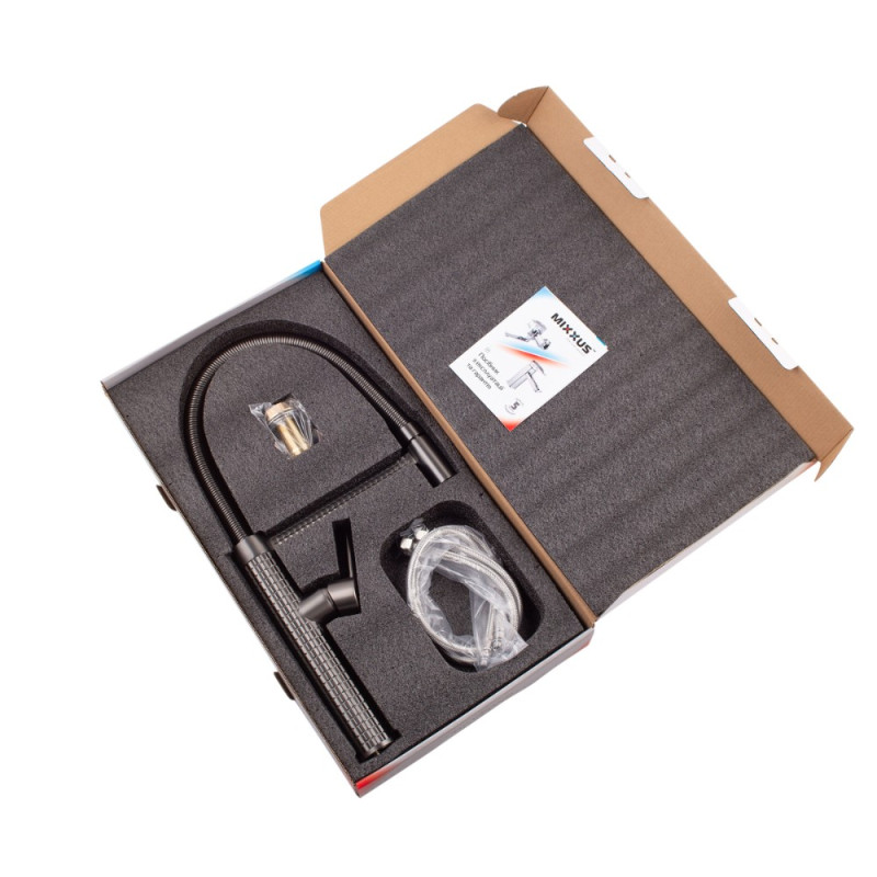 Смеситель для кухни Mixxus Premium Spark 017 GRAPHITE (MI6970)