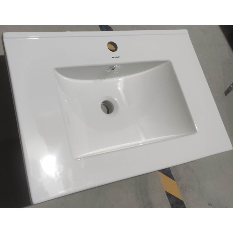 Раковина мебельная Mixxus Premium CUBIC-1502 710х460х170mm с отверстием под смеситель и переливом (MP6496)