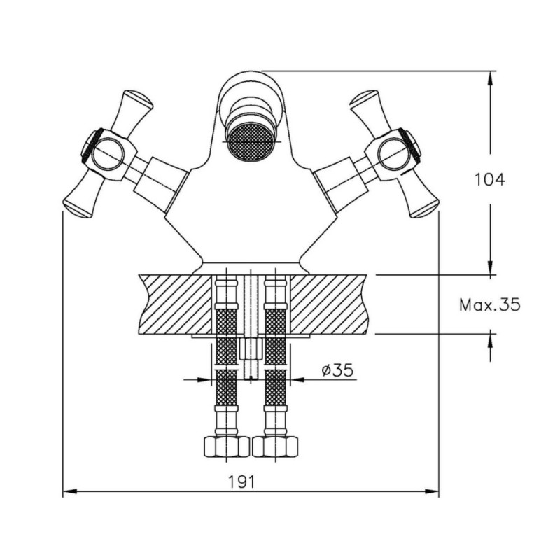 Смеситель для биде Haiba Smes 162 (HB0371)