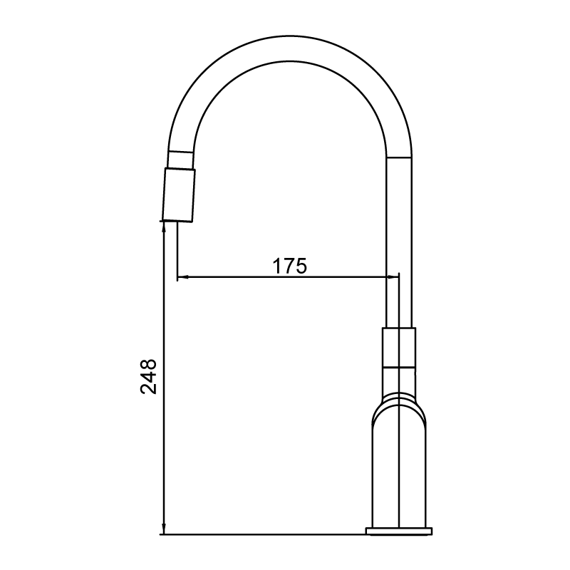 Смеситель для кухни Koer KB-70029-12 (Цвет матовое золото+сил.излив белый) (KR5958)