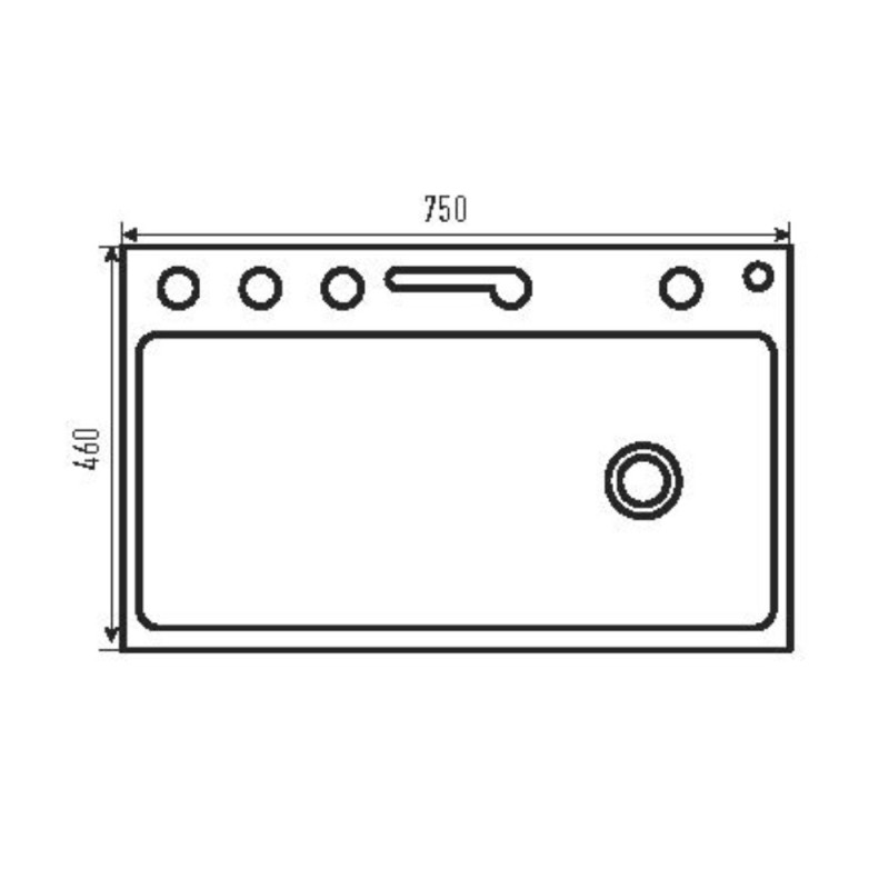 Мойка Zerix ZH7546-SET-01 NANO-BLACK со встроенным смесителем (ZM5575)
