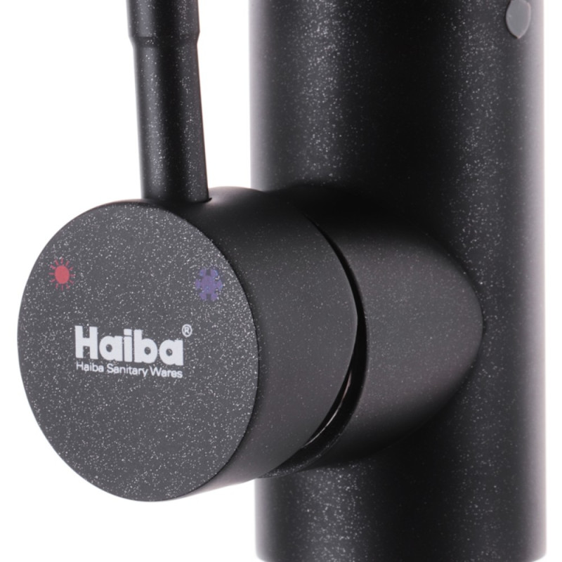Смеситель для кухни Haiba SUS 011 черный (HB0993)