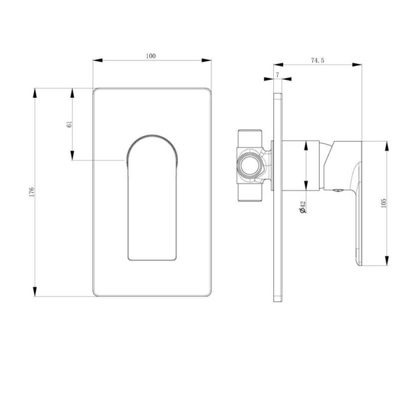 Смеситель для гигиенического душа HAIBA ALEX 002 INNER (HB3978)