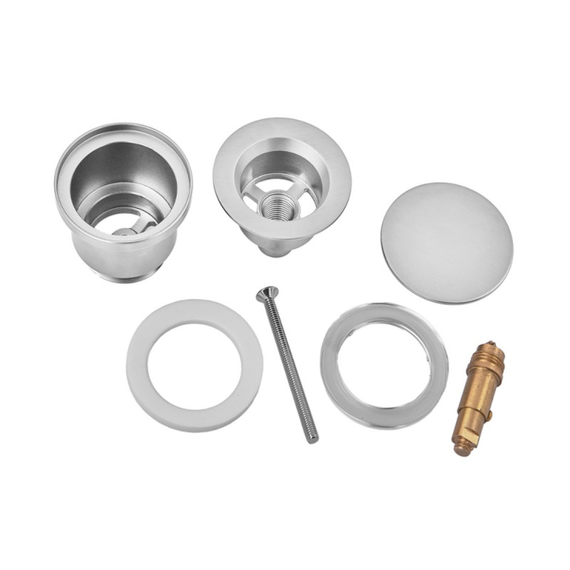 Донный клапан для раковины Koer PW-11-02 1 1/4'' универсальный (с/без перел.) СLICK-СLACK SS COLOR (KR5792)