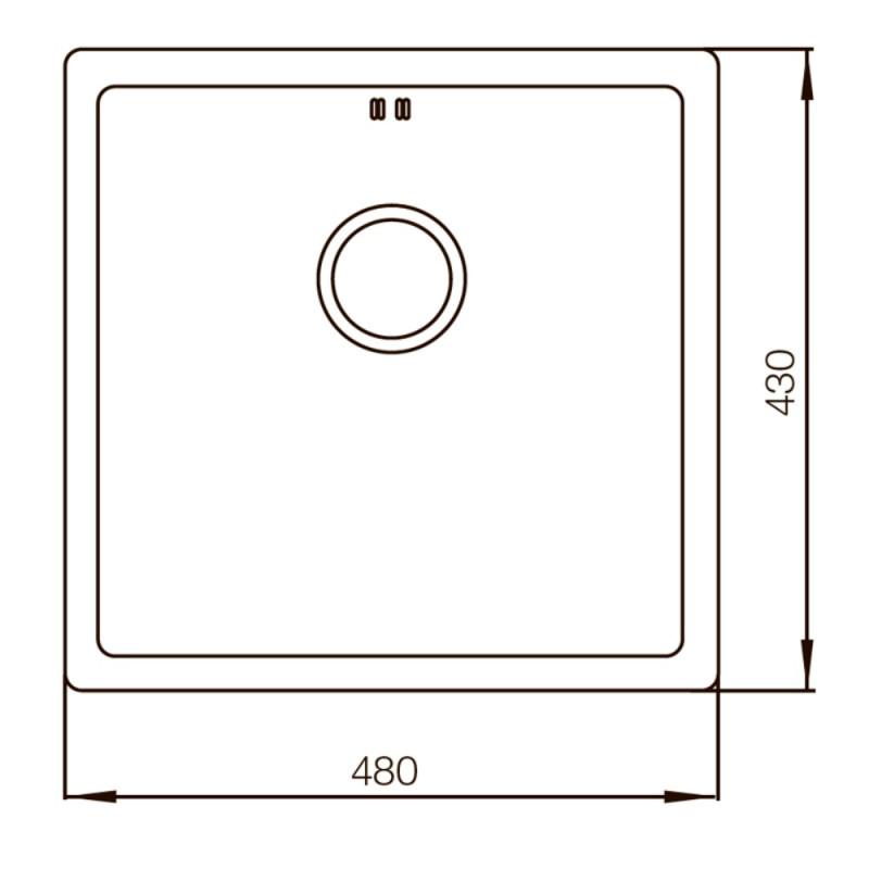Мойка Mixxus MX4843-220x1.0-PVD-Black (MX0557)