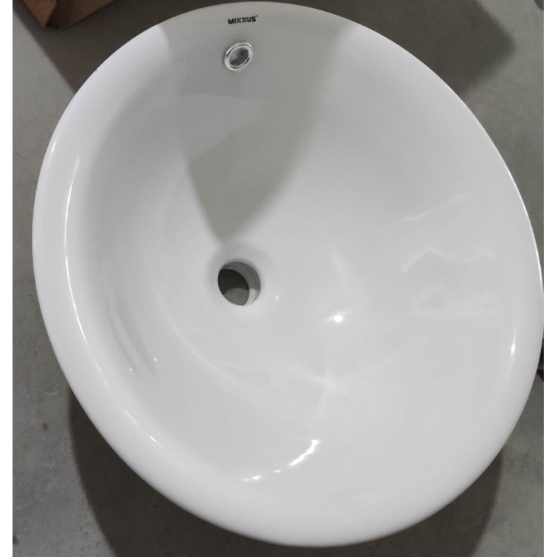Раковина врезная на столешницу MIXXUS PREMIUM TOPPER-1601 470х470х180mm с переливом (MP6571)