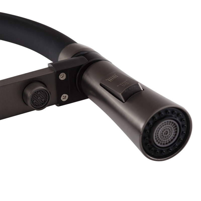 Змішувач для кухні Mixxus Premium Magnet 021 GRAPHITE REFL.BLACK (MI6975)