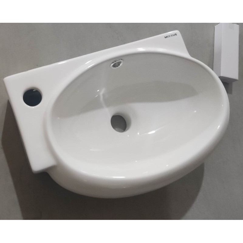 Раковина подвесная Mixxus Premium DIVERSE-1201-R 400х215х140mm с отверстием под смеситель и переливом (MP6506)