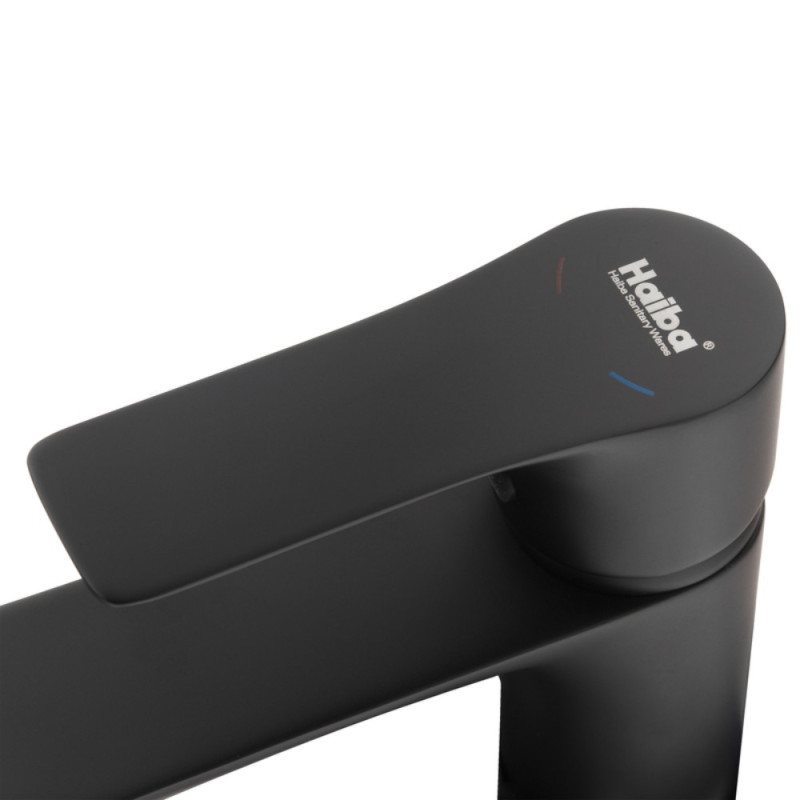 Смеситель для умывальника HAIBA MILANO 001 BLACK  (HB4034)