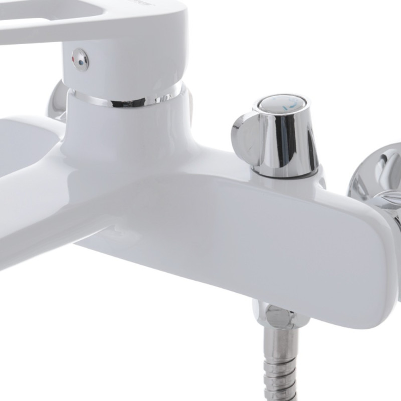 Смеситель для ванны с коротким изливом Mixxus Nevada 009 Euro Белый (MI5800)