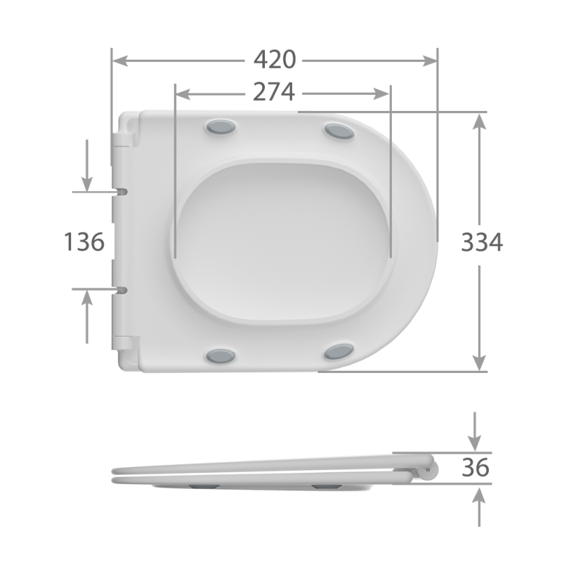 Унітаз-компакт Mixxus BEVEL-0407-T1 630х350х795mm, система змиву TORNADO 1.0 (MI6690)