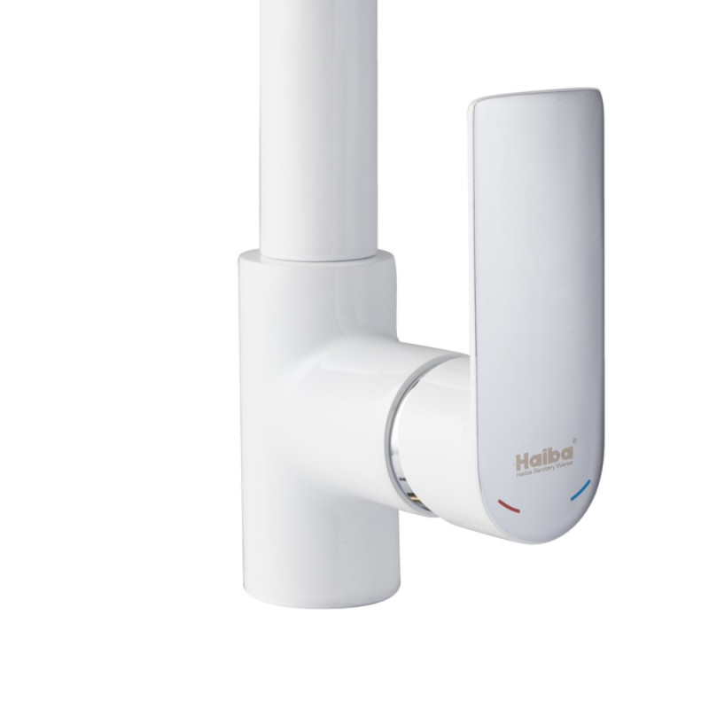 Смеситель для кухни HAIBA ALEX 018 WHITE-CHROME (HB9569)