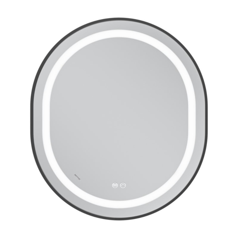 Зеркало Mixxus Premium ELLIPSE MV05-80x70-Reverse BLACK с Led Touch, Anti-fog, димером (3-6,5kK) (MP6646)