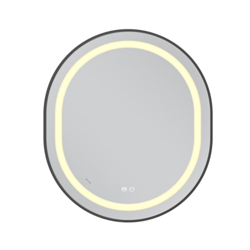 Зеркало Mixxus Premium ELLIPSE MV05-80x70-Reverse BLACK с Led Touch, Anti-fog, димером (3-6,5kK) (MP6646)