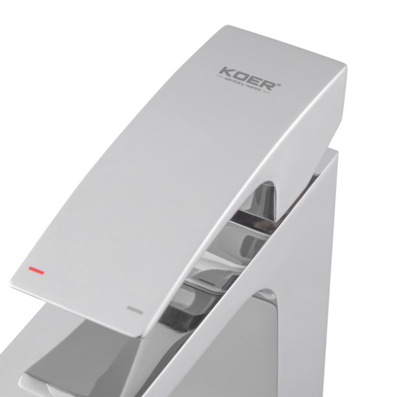 Смеситель для умывальника Koer KB-13007-01 высокий (Цвет хром) (KR3444)