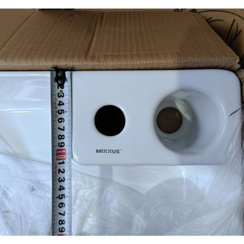 Раковина накладная Mixxus Premium STYLE-0201 520х375х140mm с донным клапаном и отверстием под смеситель (MP6511)