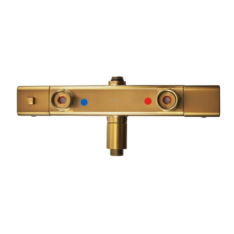Душевая колонна Mixxus Premium VIRGO 009-J BRUSHED GOLD с термостатическим смесителем, 3 функции (MI6649)
