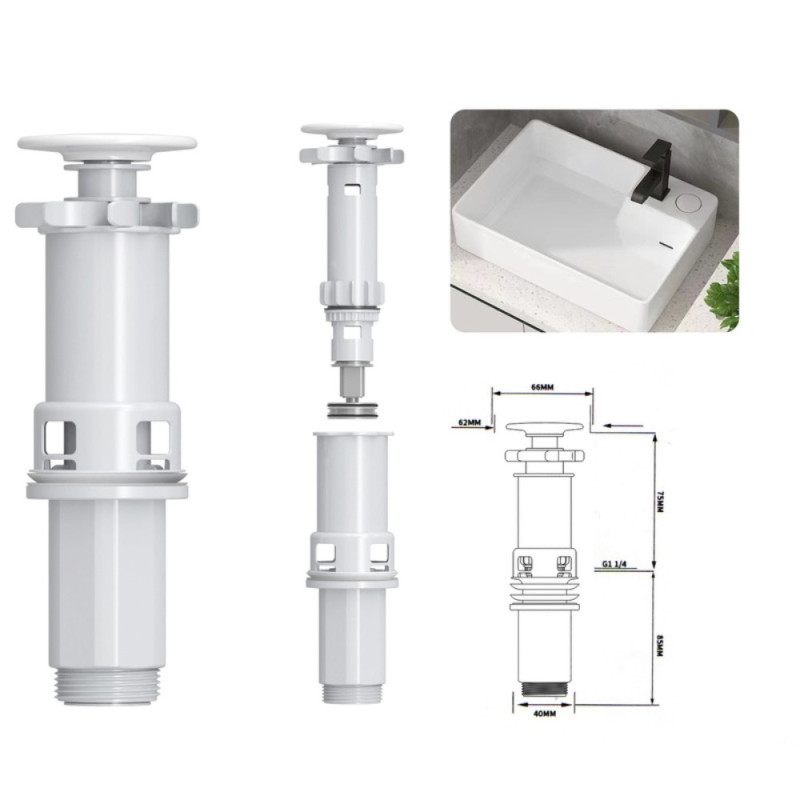 Раковина накладная Mixxus Premium STYLE-0201 520х375х140mm с донным клапаном и отверстием под смеситель (MP6511)