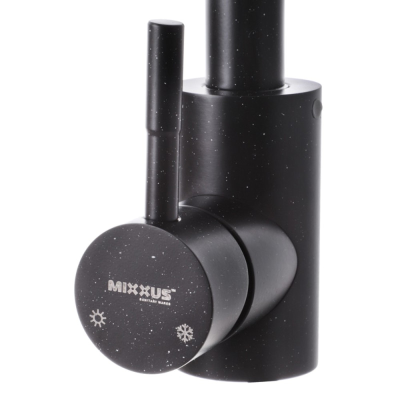 Кухонный смеситель черный Mixxus SUS 011-2 (SS0003)